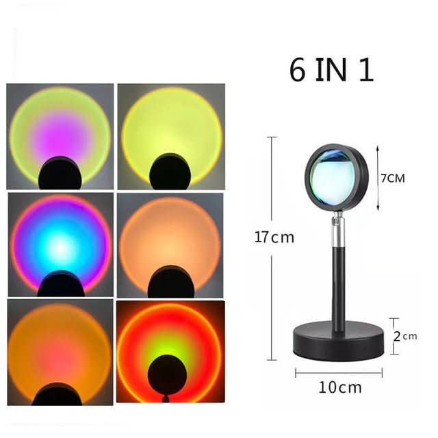Sunset Projection Lamp Rainbow Atmosphere Night Light - Eshtree