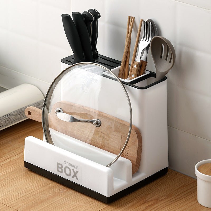 Tableware Storage Holders Kitchen Knife Plastic Storages Racks For Kitchen Convenience Cabinet Kitchen Gadgets - Eshtree
