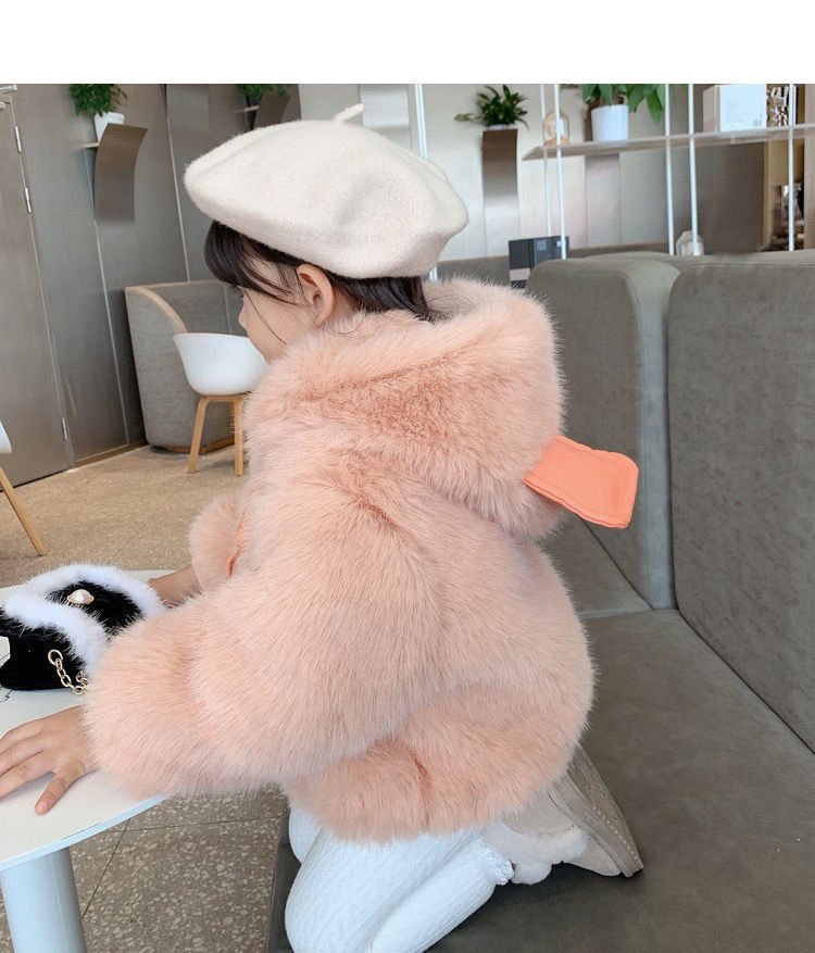 Thickened Little Girl Hooded Children's Jacket - Eshtree