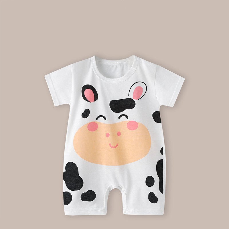 Thin Women's Short Sleeve Newborn Baby Child Jumpsuit Romper - Eshtree