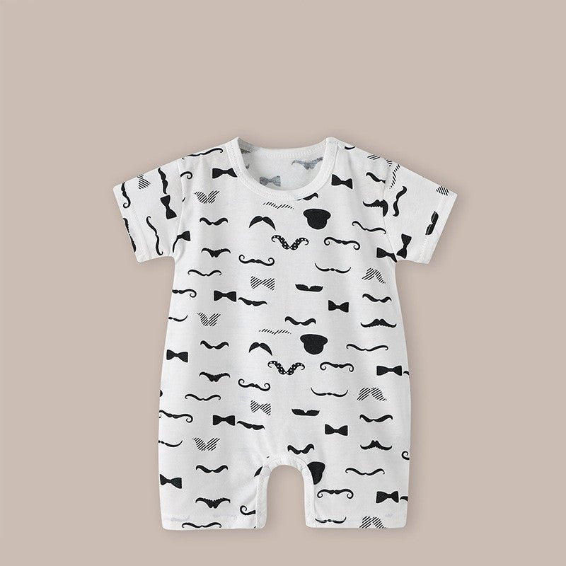 Thin Women's Short Sleeve Newborn Baby Child Jumpsuit Romper - Eshtree
