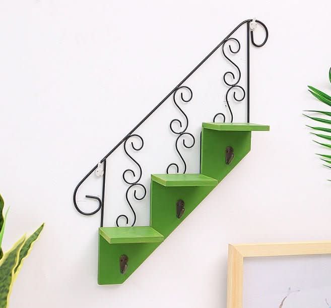 Trapezoidal hook wall decorative flower stand living room wholesale - Eshtree