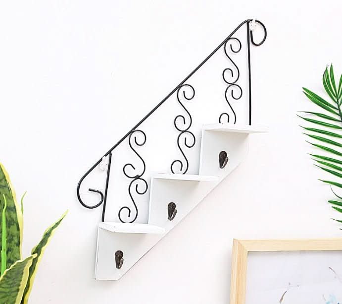 Trapezoidal hook wall decorative flower stand living room wholesale - Eshtree