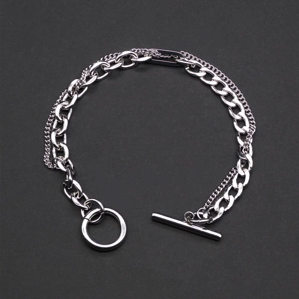 Trendy Double - Layer Wrapped Bracelet For Men In Titanium Steel - Eshtree