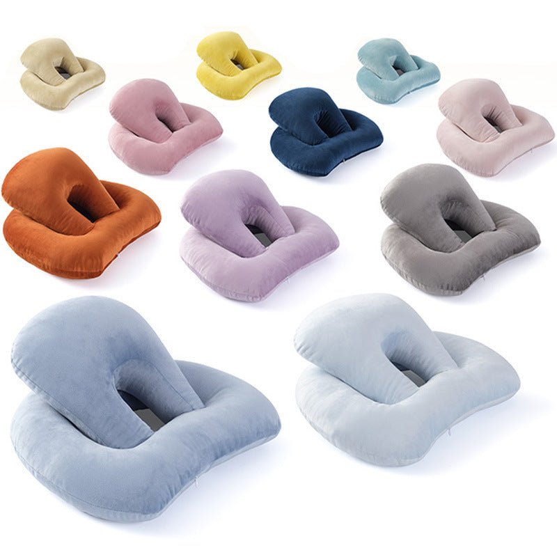 U - Shaped Desk Nap Pillow Neck Supporter Seat Cushion Headrest Travel Neck Pillow With Arm Rest - Eshtree