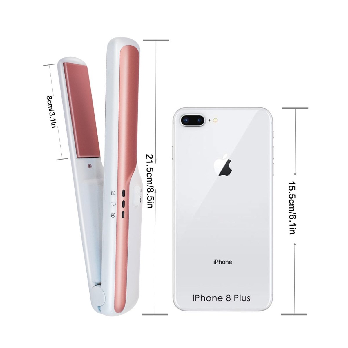 USB wireless charging hair straightener - Eshtree