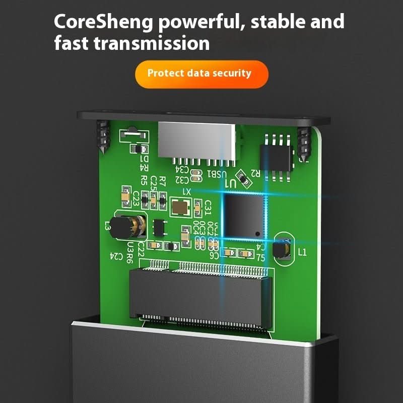 USB30 Solid State Hard - disk Cartridge NGFF Interface To USB30 All Aluminum Alloy SSD - Eshtree