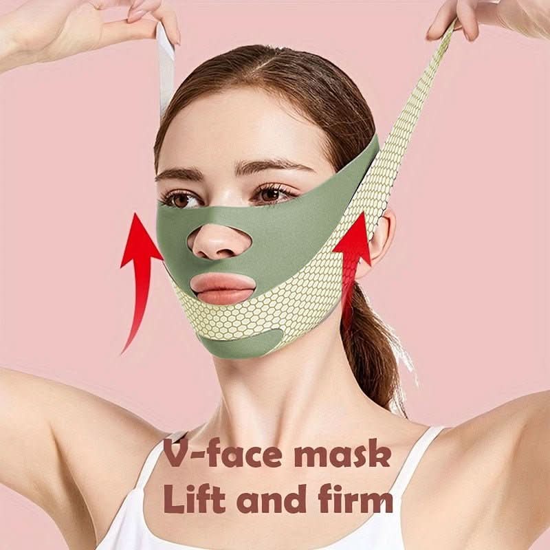 V - face Non - lifting Non - firming Facial Lifting Mask For The Entire Faceefficaciously Lifts And Sculpts The Jawline And Facial Contours - Eshtree