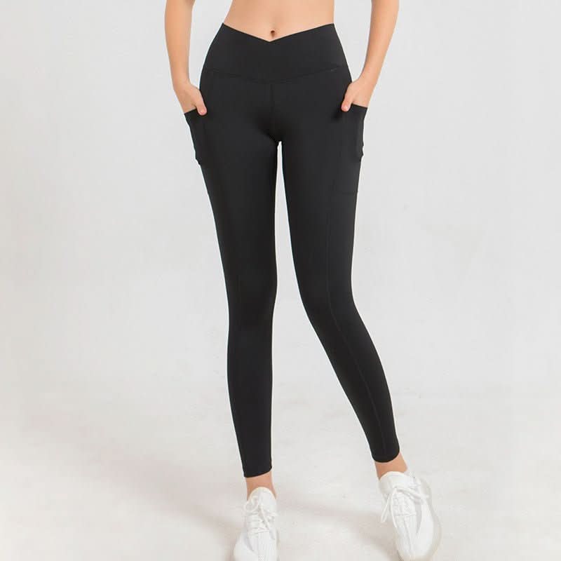 V Waist Tight Yoga Pants Women Compound - Eshtree