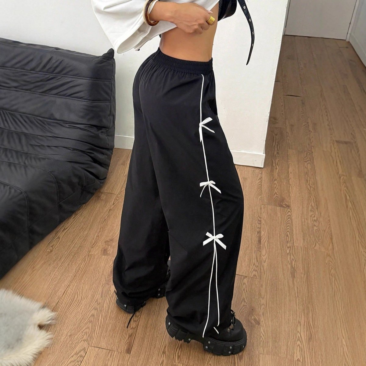 Versatile Relaxed - fit Design - forward Straight - leg Pants - Eshtree