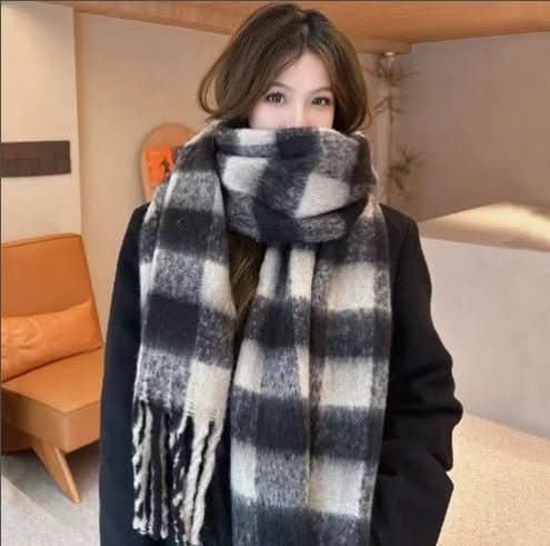 Versatile Thickened Trendy Tassel Neck Warmer In The Maillard Style - Eshtree