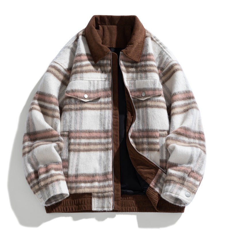 Vintage Woolen Female Clip Cotton - padded Coat - Eshtree