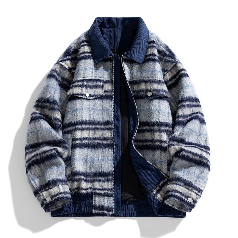 Vintage Woolen Female Clip Cotton - padded Coat - Eshtree