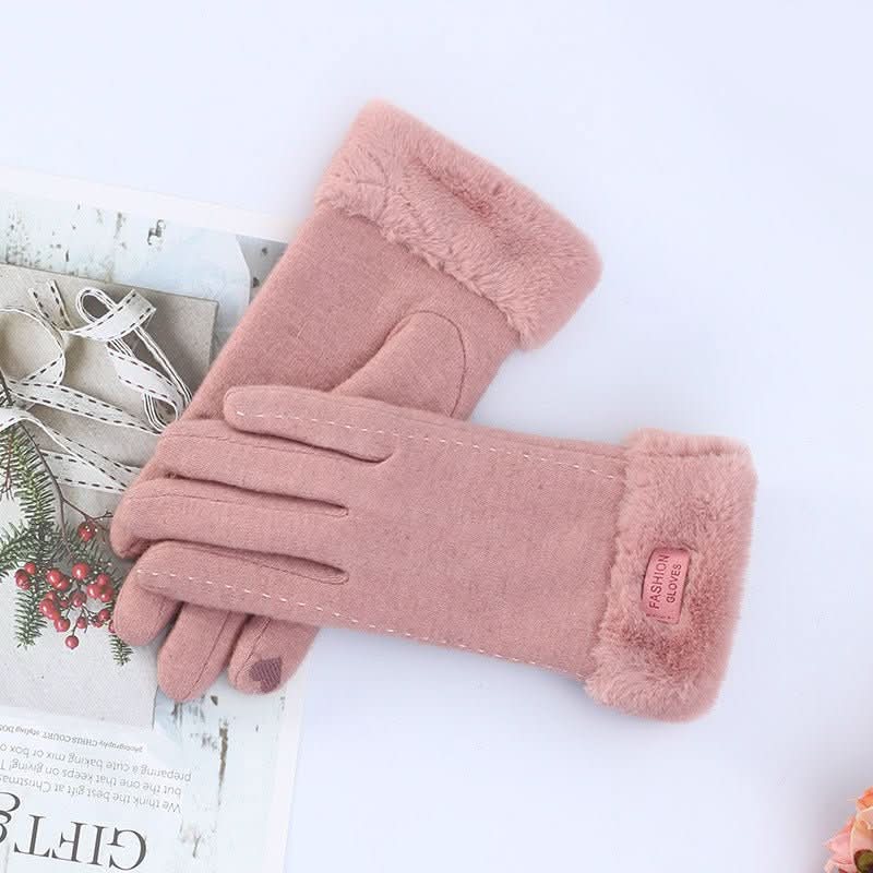 Warm Korean Style Cute Driving Touch Screen Cashmere Gloves - Eshtree