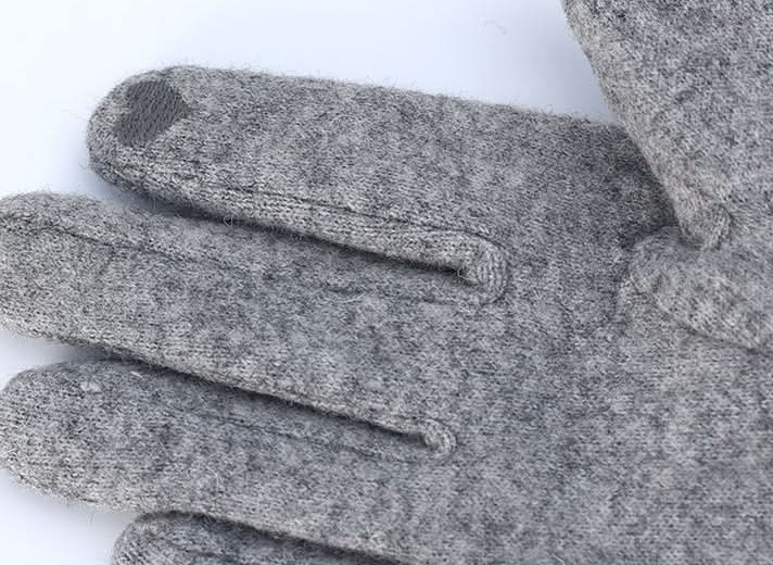 Warm Korean Style Cute Driving Touch Screen Cashmere Gloves - Eshtree