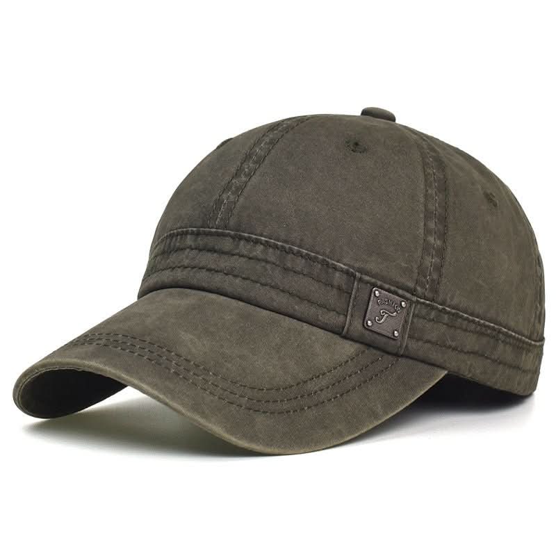 Washed Cotton Retro Soft - top Baseball Cap Trendy Brand - Eshtree