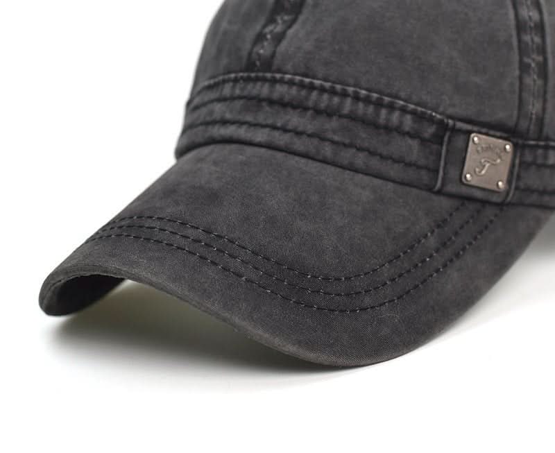 Washed Cotton Retro Soft - top Baseball Cap Trendy Brand - Eshtree