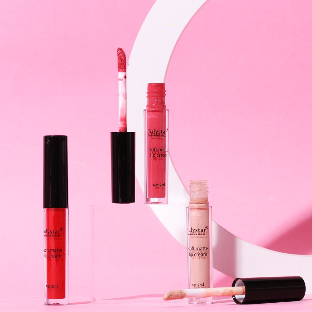 Water Mist Matte Liquid Lipstick Female Christmas Makeup Nourishing Long - lasting No Stain On Cup - Eshtree