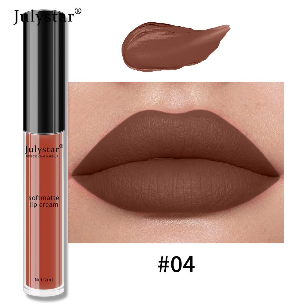 Water Mist Matte Liquid Lipstick Female Christmas Makeup Nourishing Long - lasting No Stain On Cup - Eshtree