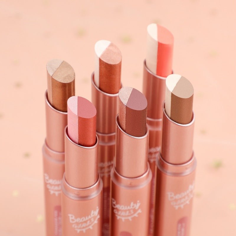 Waterproof And Sweat - proof Gradient Two - color Lazy Eyeshadow Stick - Eshtree