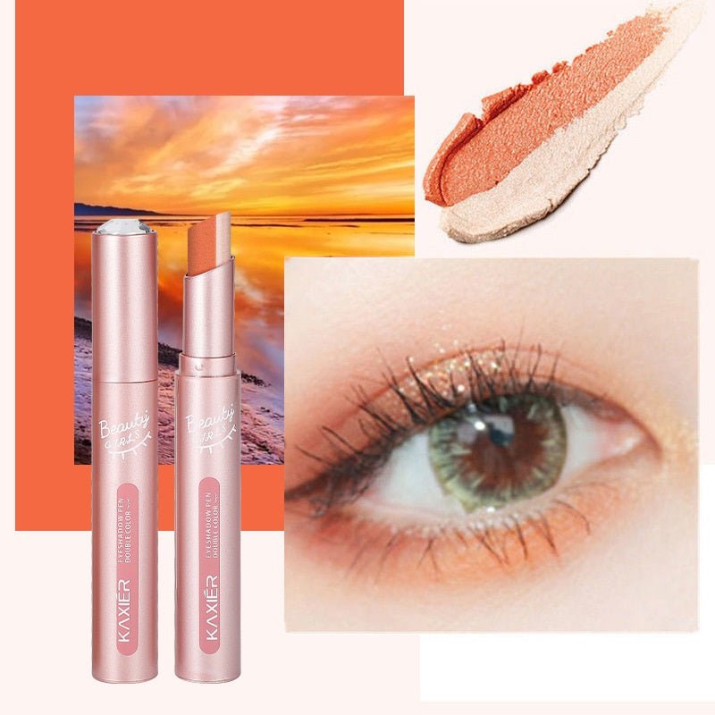 Waterproof And Sweat - proof Gradient Two - color Lazy Eyeshadow Stick - Eshtree
