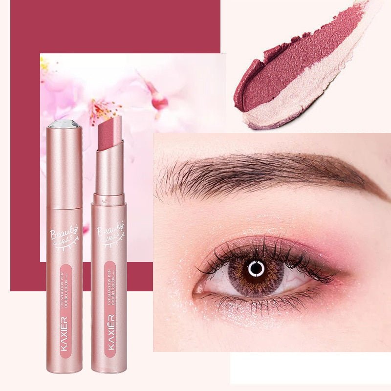 Waterproof And Sweat - proof Gradient Two - color Lazy Eyeshadow Stick - Eshtree