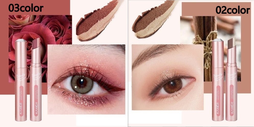 Waterproof And Sweat - proof Gradient Two - color Lazy Eyeshadow Stick - Eshtree