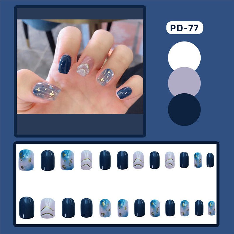 Wear Nail Manicure Fake Nail Tip Stickers Finished Product Nail Tip Frosted Ballet Nail Sticker - Eshtree