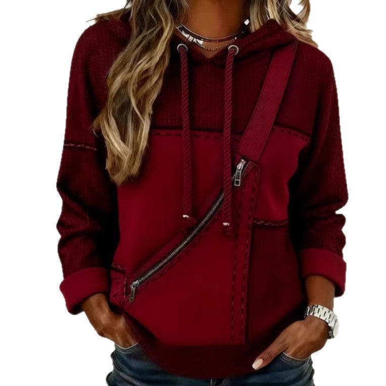 Womens 3D printed Hooded Long sleeve Sweatshirt With No Pockets - Eshtree