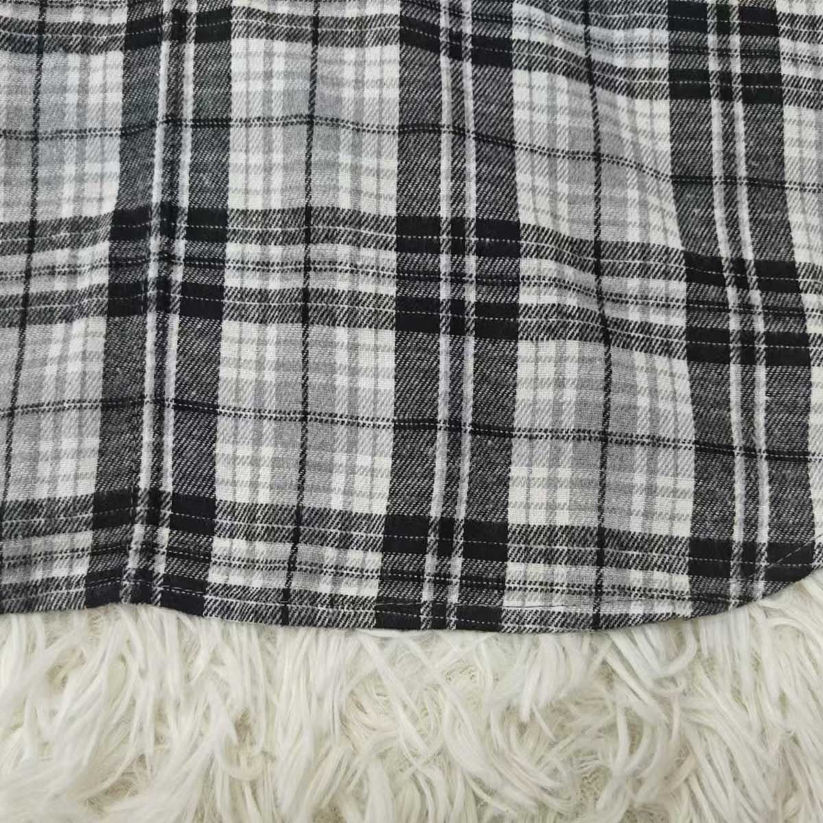 Women's Casual Fashion Loose - fit Plaid Shirt - Eshtree