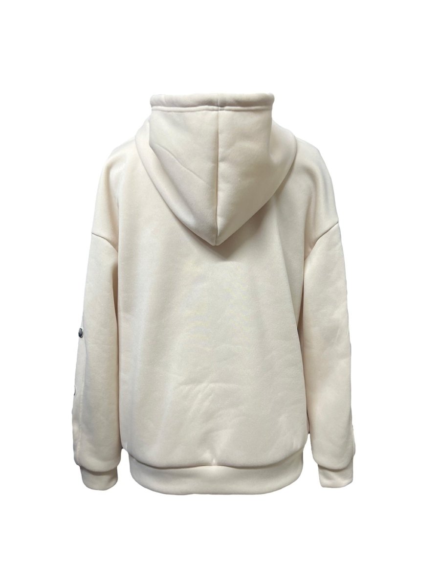 Womens Casual Stylish Solid - Color Mid - Length Sweater With Front Buttons - Eshtree