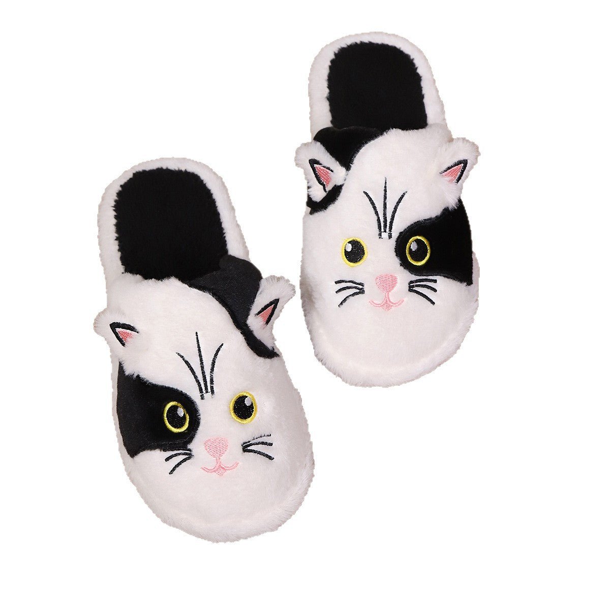 Women's Cotton Slippers Minimalist Design Winter Cartoon Pattern - Eshtree
