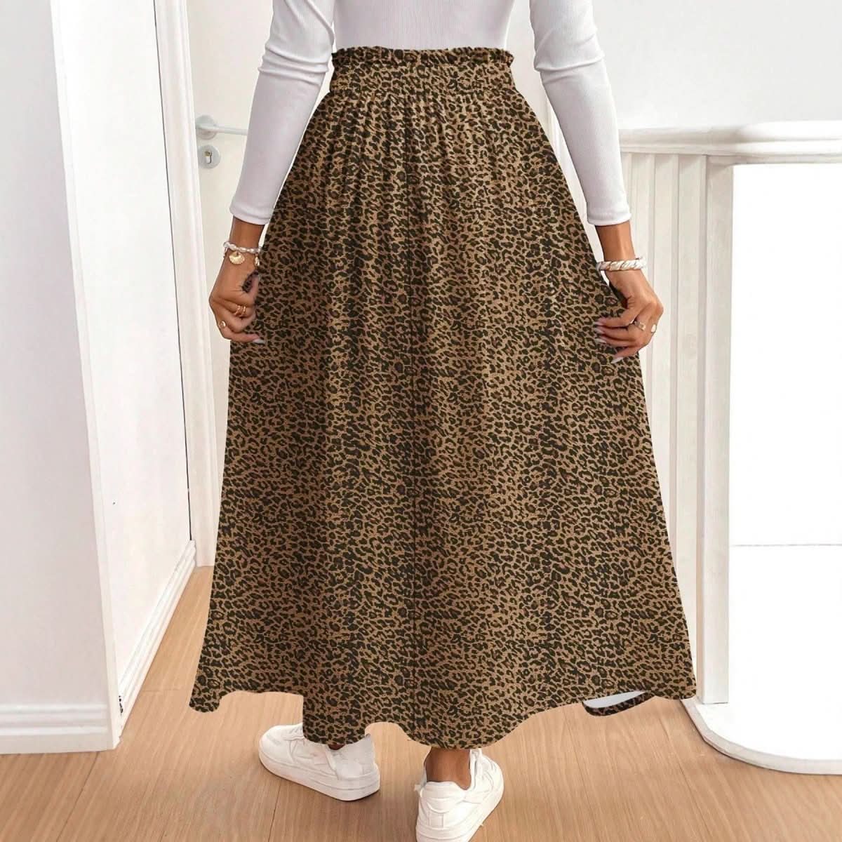 Women's Fashion Floral Split High - waist Long Skirt - Eshtree