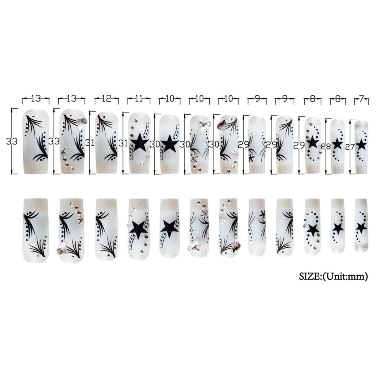 Women's Fashion Rhinestone Patch Nails - Eshtree