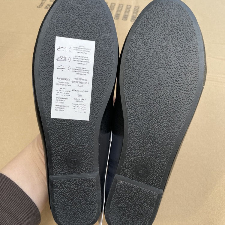 Womens Flat Shoes With A Single Bow - Eshtree