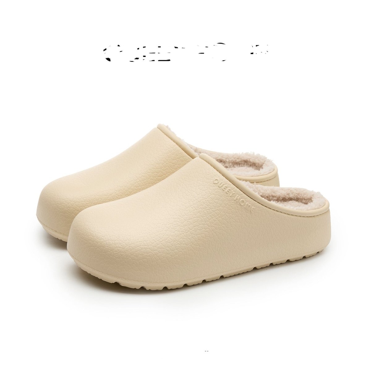 Womens Fleece - Lined Waterproof Thick - Soled Cotton Slippers - Eshtree