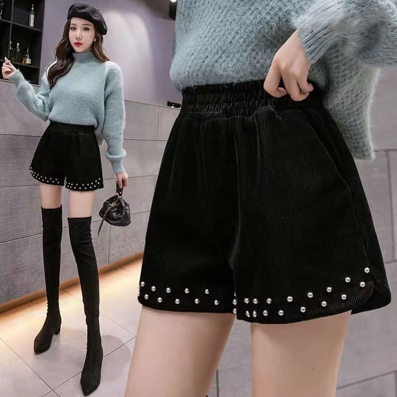 Womens High - Waisted Plus - Size Casual Wide - Leg Pants Loose Shorts - Eshtree