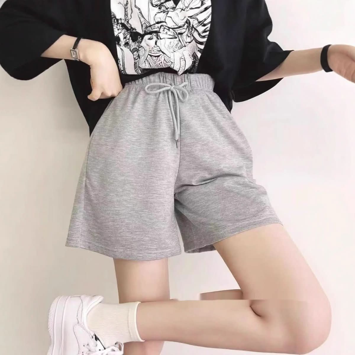 Women's High - waisted Shorts That Flatter The Figure And Are Versatile - Eshtree