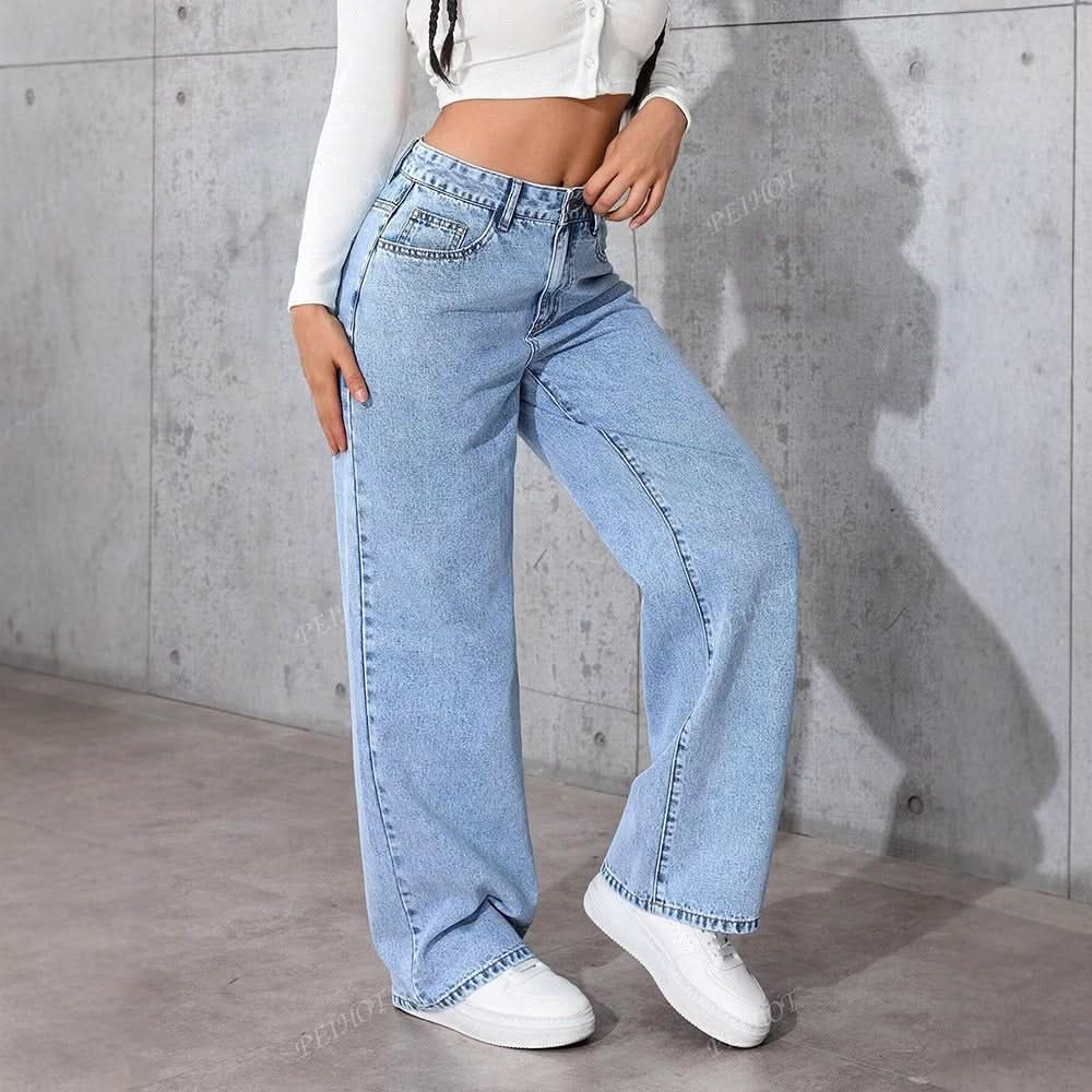 Women's Printed Jeans Summer Loose Trendy - Eshtree
