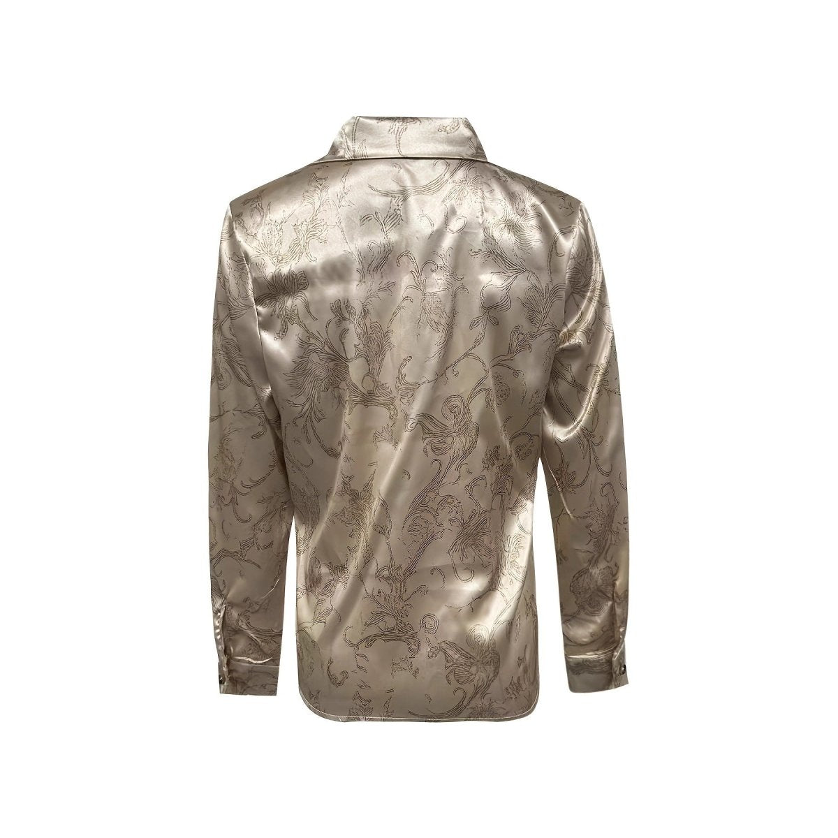 Womens SpringSummer Satin - Feel Drapey Shirt New Arrival - Eshtree