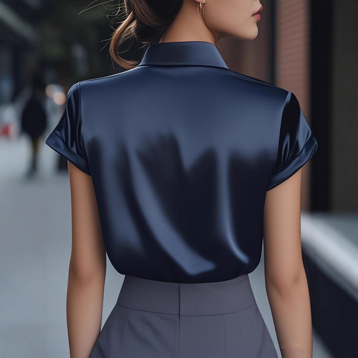 Womens Stylish French - style Shirt That Flatters Your Figure And Exudes Youthful Energy - Eshtree