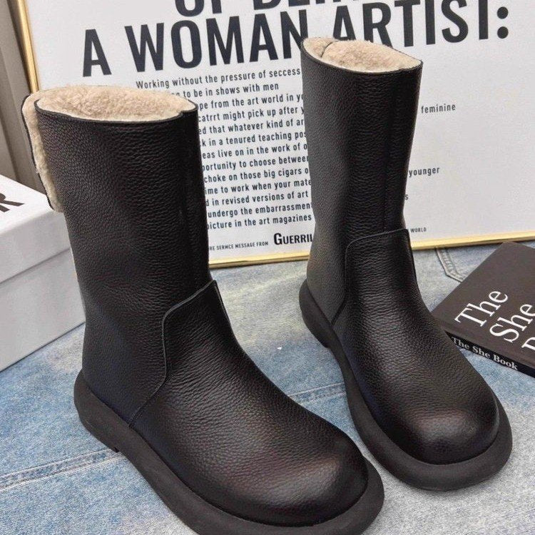 Womens Stylish Non - slip Thick - soled Snow Boots - Eshtree