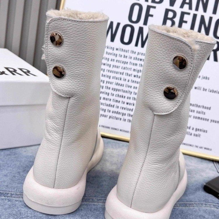 Womens Stylish Non - slip Thick - soled Snow Boots - Eshtree