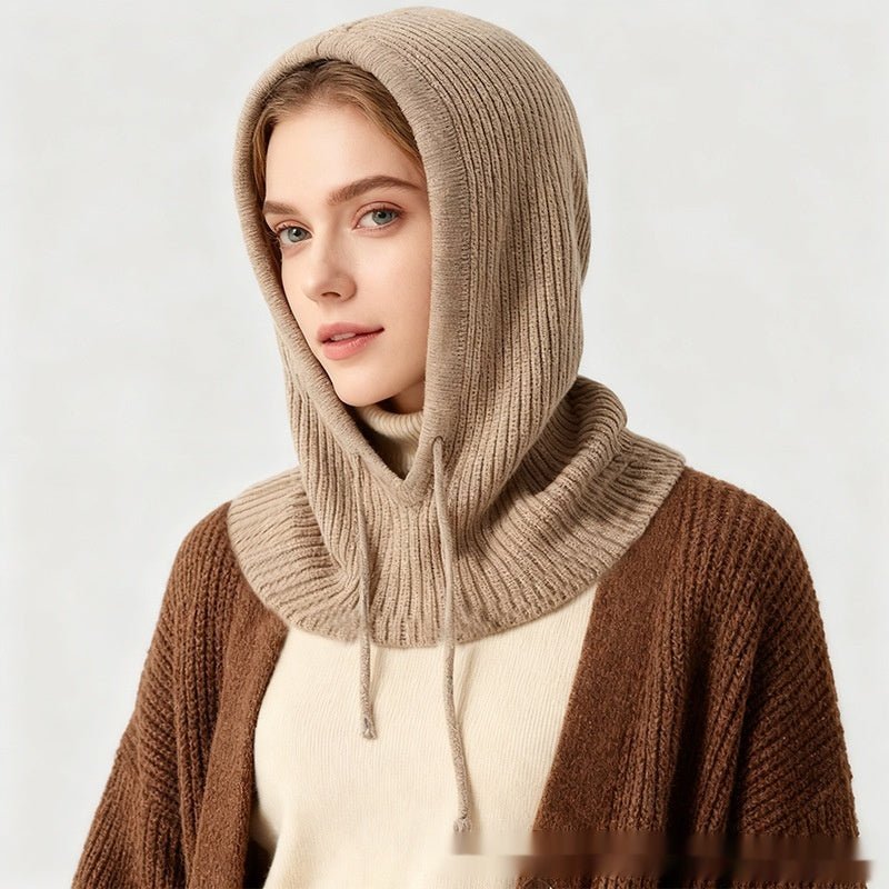 Women's Winter Retro Drawstring Knitted Hat - Eshtree