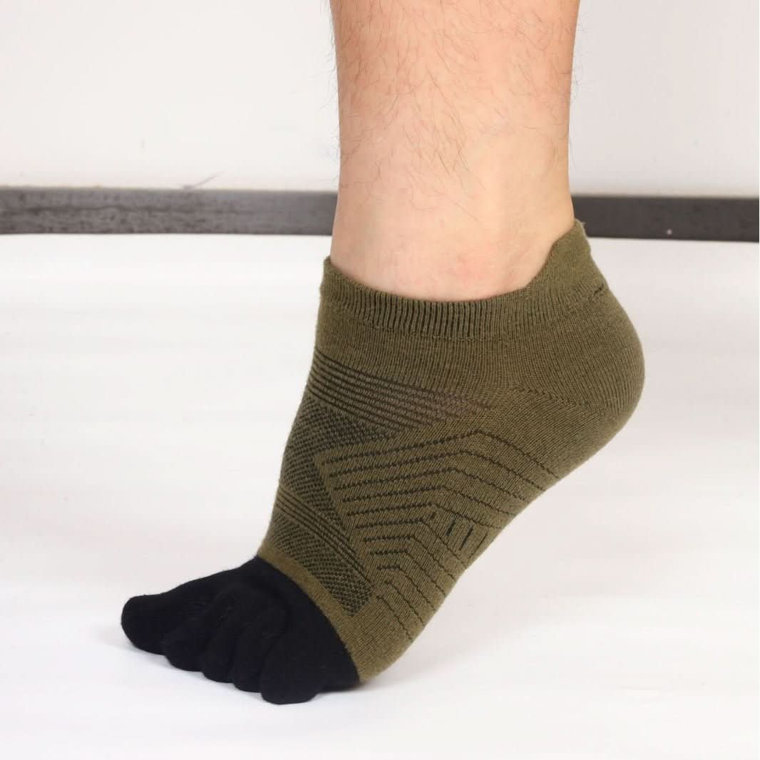 Wool Plush Toe Socks Men's Short Tube - Eshtree