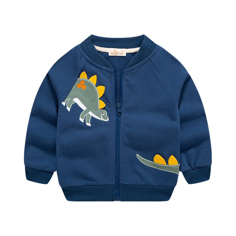 Zipper Shirt Boy Jacket Foreign Style Baseball Uniform Children's Jacket Casual Baby Jacket Cardigan - Eshtree