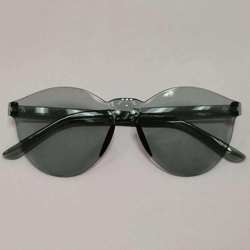 European And American Trendy One-piece Candy-colored Sunglasses