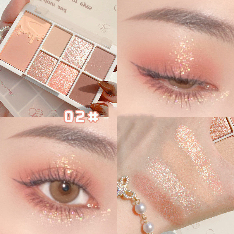 Seven-color Eyeshadow Palette Matte Pearlescent Color