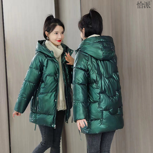 Winter Loose Thick Hooded Down Cotton