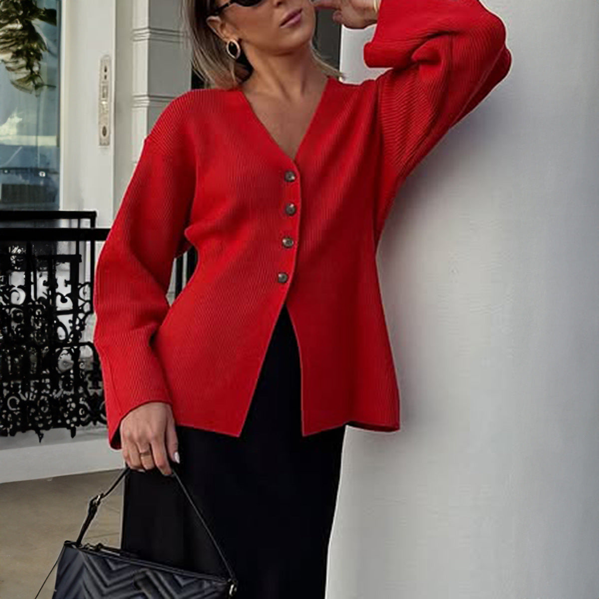 Button Long Sleeve Shirt Coat Women's Clothing